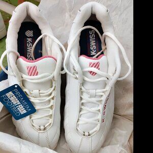 Women's K Swiss Memory Foam Sneakers White/Pink Sz 11